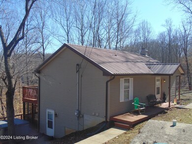 Left side of house