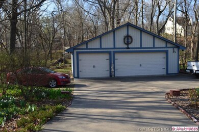 3-car garage with floored attic
