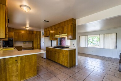 kitchen and living