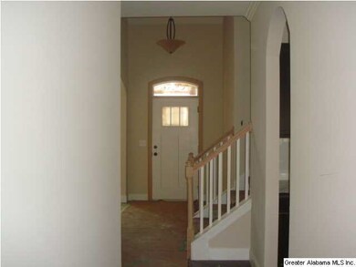 Looking from living room to the front door