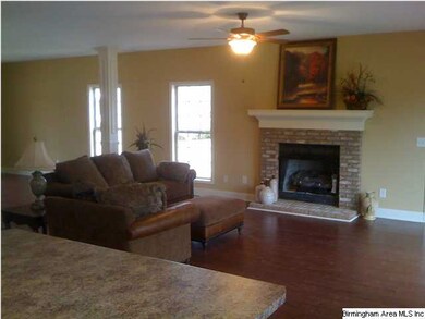 Gas log fire place