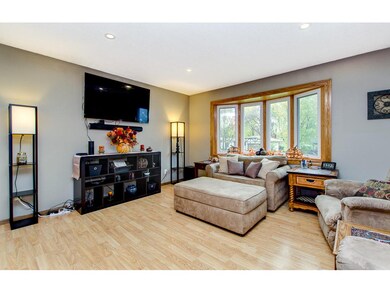 Living room at bay window