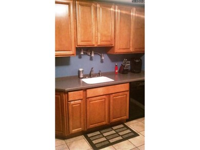 Remodeled kitchen...ceramic tile floor, new cabinets and counter tops!