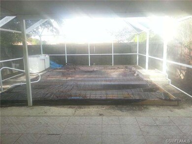 Screened in pool.