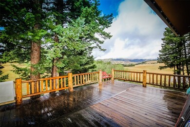View from deck toward Bridger Range.