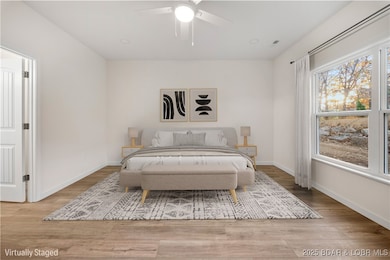 Virtually Staged Master Bedroom