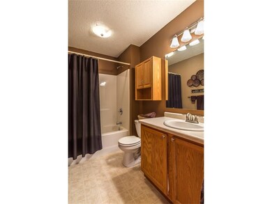 Bathroom is situated between both bedrooms for eas