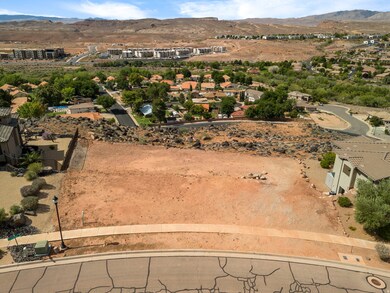 Aerial perspective of suburban area with mountains