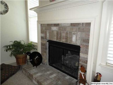 Ventless Gas Fireplace w/Brick Surround and Hearth