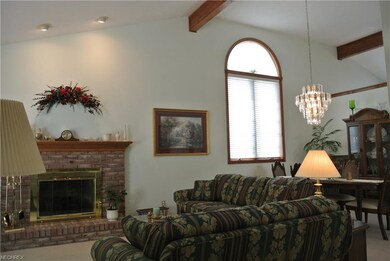 Dramatic beamed ceilings in most rooms