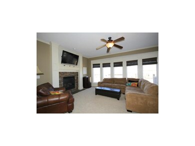 GREAT ROOM WITH DIRECT VENT FIREPLACE, STONE ACCEN