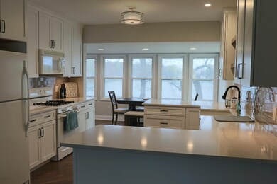 Updated kitchen with Lake views