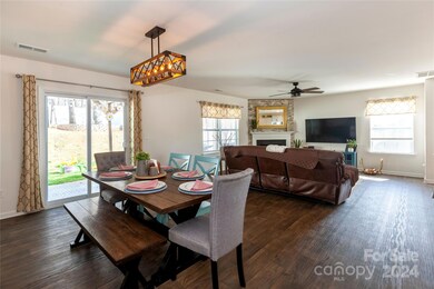 Open Concept from Dining Room to Family Room