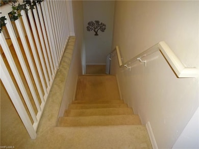 Stairs with carpet floors