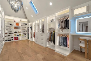 The show stopper! The primary closet on making the primary two -stories!