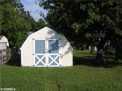 Storage - Big storage shed for mower and supplies.