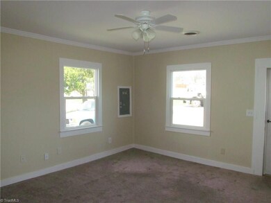 Living room with ceiling fan