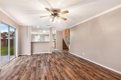 Living Room with sliding doors to backyard