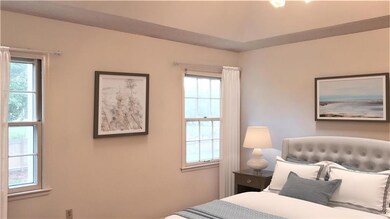Master bedroom, looking over the back yard. Virtua