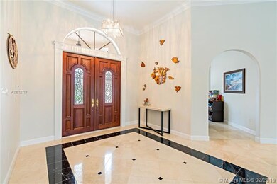 Front  foyer/entry area with marble floors. Archwa