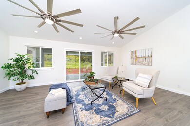 Large glass sliding door to the lanai.