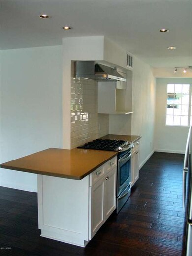 Kitchen with range