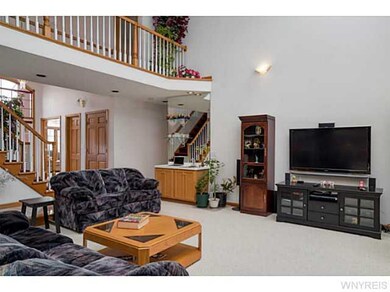 Great Room. Great room with view of foyer and loft