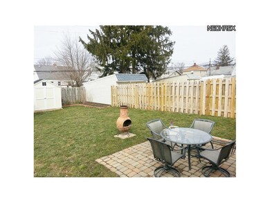 Wonderful LARGE backyard with brick patio and 6' p