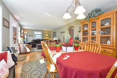View of living room from dining room