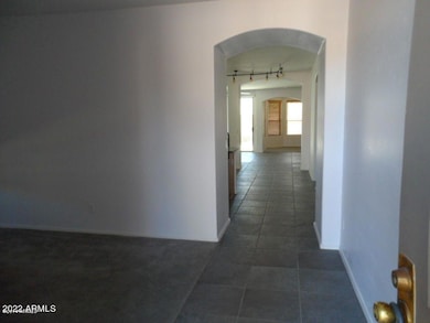 view from front door and living room
