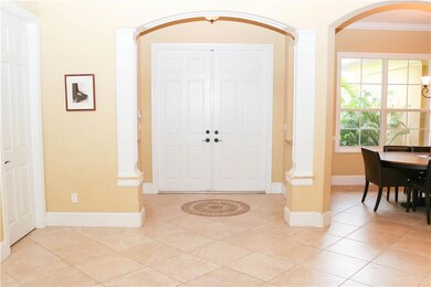 Living Room with cedar-lined tray ceiling