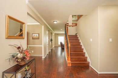 Step into this home filled with design and pizzazz. This is a picture viewing from the front door.