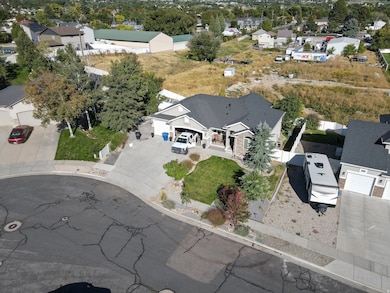 Aerial view of property and surrounding area