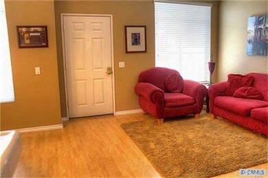 The entrance and living room