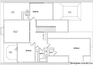 Upstairs floor plan does not reflect the addtional