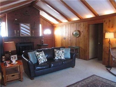 Great Room BEAMED CATHEDRAL CEILING WITH HIDDEN LI
