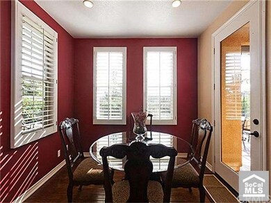 Kitchen Eating Nook Looks Out Onto the Lush Yard ~