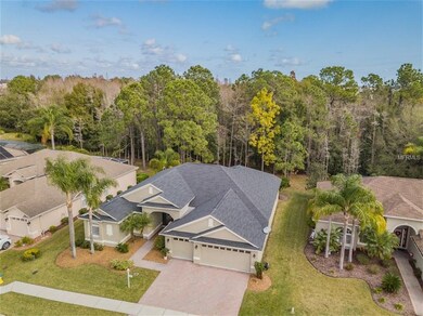 The home backs up to the treeline.