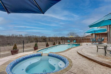 Peace and serenity here.  Custom pool and spa with plenty of green area.