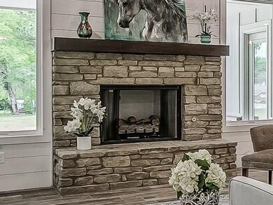 Gas fireplace to set the mood and warm the body and soul this coming winter.