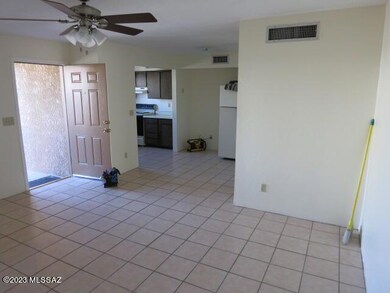 Front door opens into living area