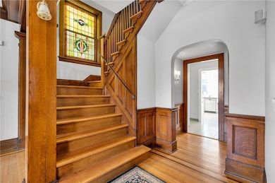 Entry front staircase.