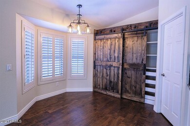 Kitchen nook with great storage!