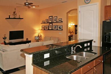 VIEW FROM ISLAND INTO GREAT ROOM