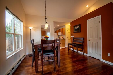 Comfortable dining area with room to have a large 