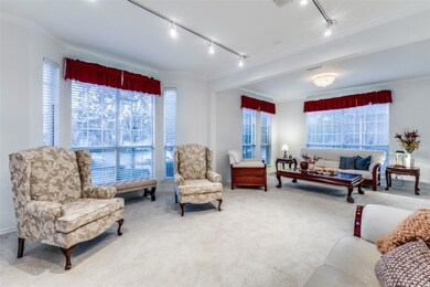 Formal living and dining rooms to the left of the front door.