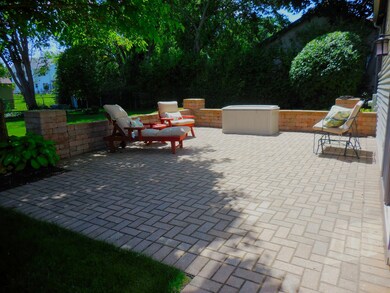Big brick paver patio is the perfect place for BBQ