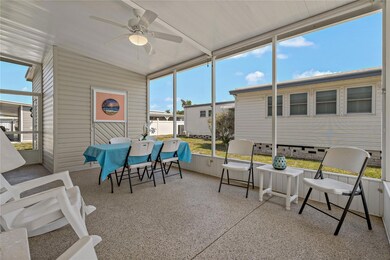 Very Spacious Covered, Screened in Lanai with Pull Down Shades