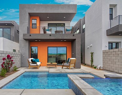 Ext photo of model rear yard