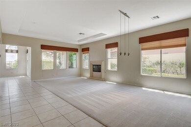 Living room and dining room